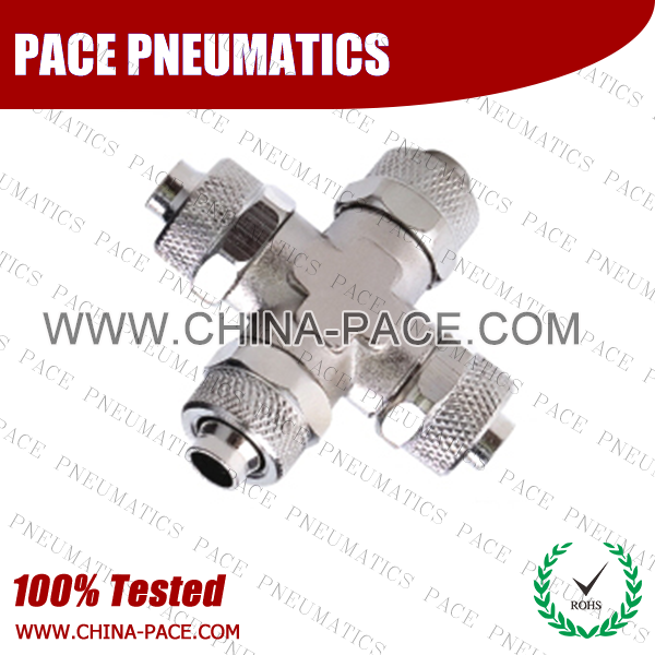 Union Cross Rapid Screw Fittings for plastic tube, Brass connectors, Brass Pipe Joint Fittings, Pneumatic Fittings, Air Fittings, Pneumatic Fittings, Tube fittings, Pneumatic Tubing, pneumatic accessories.